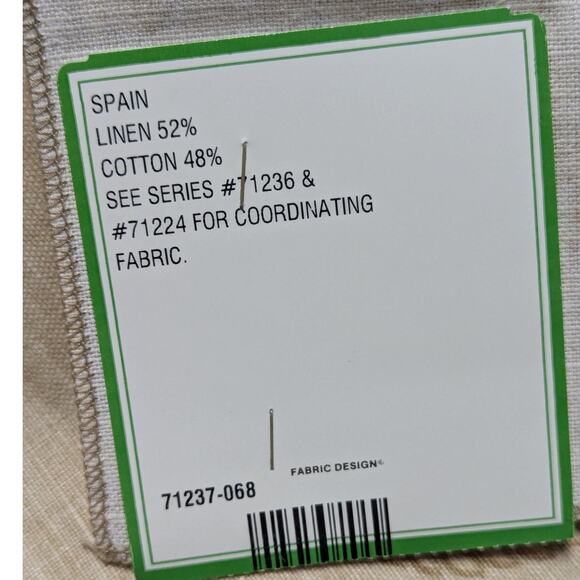 Vintage Gaston Y Daniela Complemento Biombo Paris Cotton & Linen Fabric Remnant - Picture 5 of 5